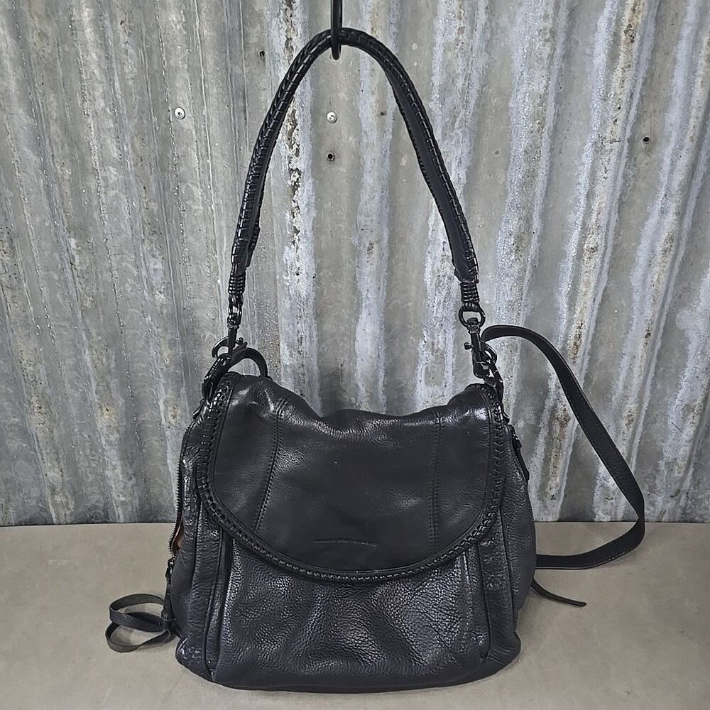 Aimee Kestenberg Handbag all for love Black Woven Strap Crossbody Shoulder - Picture 4 of 12